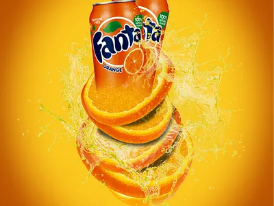 Fanta poster graphic design