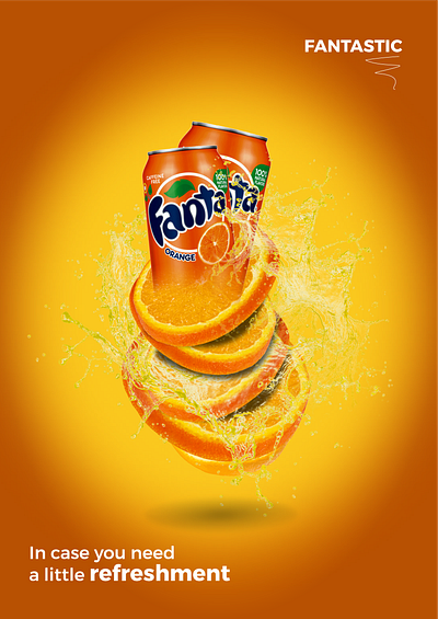 Fanta poster graphic design