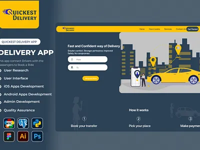 Delivery Mobile and Web APP Design and Development using FIGMA app figma graphic design mobile app design prototy typography ui ux web web designing wireframe