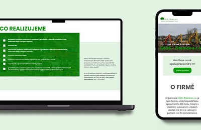 EKOS - Žitenice graphic design ui