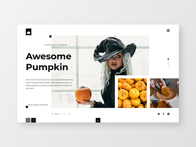 Landing page. Awesome Pumpkin autumn figma figma design landing landing main page landing page landing page ui looking for a job pumpkin ui ui concept ui design uiux uiux concept uiux design web design web site website