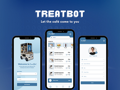 TreatBot | Social Robot Software | Mobile UI branding graphic design ui