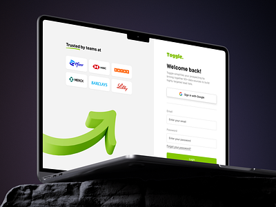 Toggle | Sign In Page UI Design clean create account dashboard design login login ux minimal payment signin sadax sadax.studio signin signin ui signup uiux user ux ux web web ui webapp webux