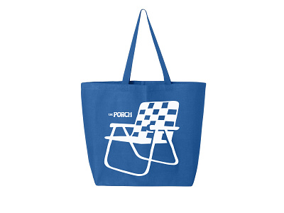 Jumbo Tote blue brand branding chair coffee design coffee shop design graphic design illustration logo merch merch design merchandise porch tote tote design type vector