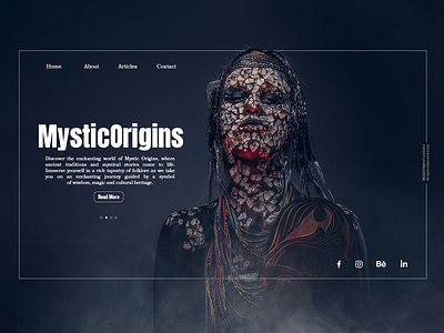 MysticOrigins UI/UX Design design graphic design layout typography ui uiux userexpierience userinterface ux webdesign website