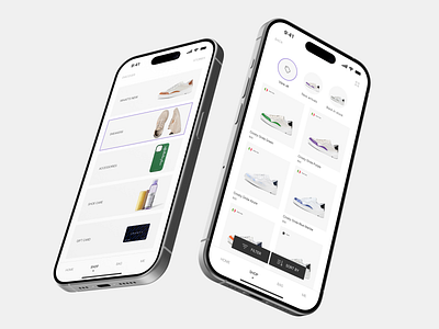 Concept Design for an Online Shoe Store clean design concept ecommerce fashion footwear minimalism minimalist onlinestore retail shoe shoe store design shopping sneakers ui ux