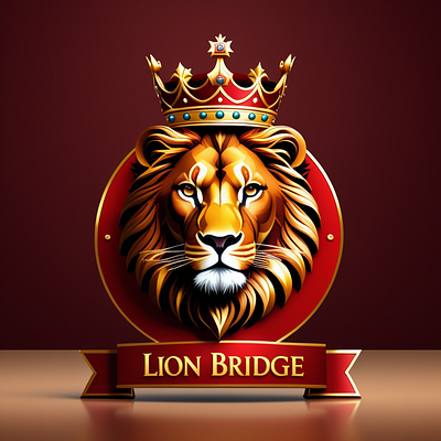 LION BRIDGE LOGO ai photo maker ai picture trend design graphic design logo