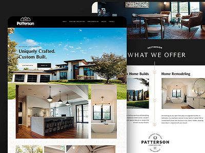 Patterson Construction Website Design construction construction website custom website photgraphy web design website design