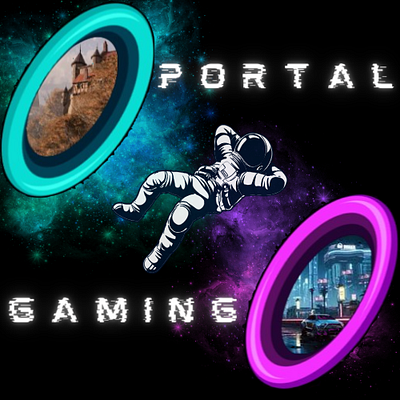Portal Gaming Streaming Banner design graphic design logo streaming webdesign