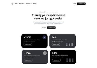 Coruse Creator Landing Page app design graphic design landing page ui