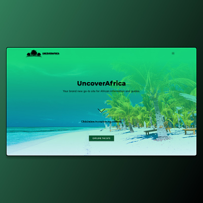Uncover Africa | Online Resource Bank branding design illustration landing logo prototype typography ui ux website