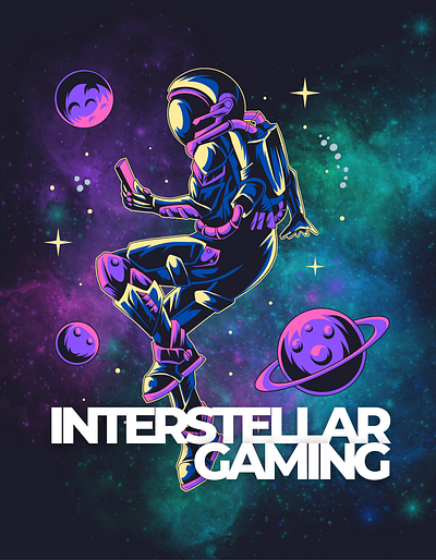 Interstellar Streaming Graphic Designs branding design graphic design logo logodesign space streaming webdesign