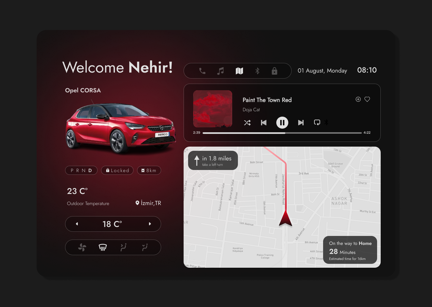 Daily UI Challenge #034 ; Automotive Interface Opel Redesign 3d animation app auto automotive branding challenge daily dailyui design figma graphic design illustration interface logo motion graphics product ui ux web