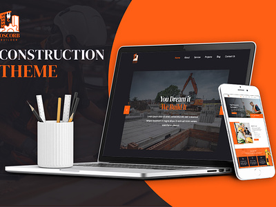 Construction Landing Page & Prototype adobe xd app web ui construction construction landing page landing page reponsive ui responsive web design ui ui for construction website prototype websites landing page xd prototype