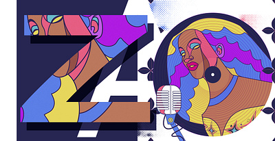 Singer IZA brazilian cover design graphic design illustration popmusic singer vector