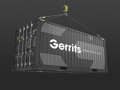 Gerrits Engineering Logo designer engineering logo mockup shipping wrench