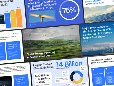 Clean Energy 2024 Presentation animation chart clean energy data visualization graphic design keynote powerpoint presentation presentation design typography