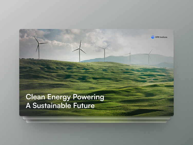 Clean Energy 2024 Presentation by Youness Daoudi on Dribbble