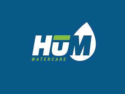 Hūm Watercare Logo freelancer graphic design logo logo design negative space product water