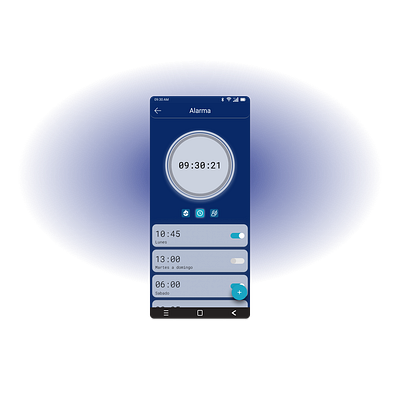 App despertador 3d alarm android animation branding clock design graphic design logo mobile motion graphics prototype ui ux uxui uxuidesign