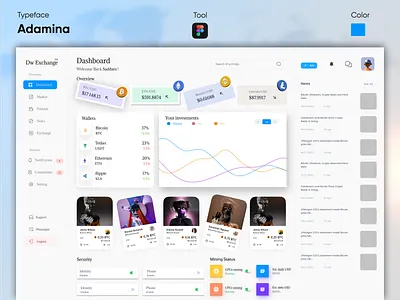 Crypto DashBoard Design best crypto dashboard best dashboard best design branding design crypto crypto currency crypto dashboard crypto design dashboard dashboard design deshboard top 2023 trading ui ui design user interface design