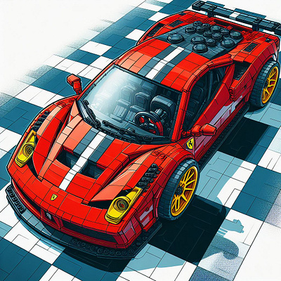 Lego Ferrari ferrari lego red car sportcar