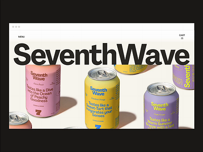 SeventhWave: Webshop Prototype animation beverage e commerce prototype soda ui uxui vodka webdesign