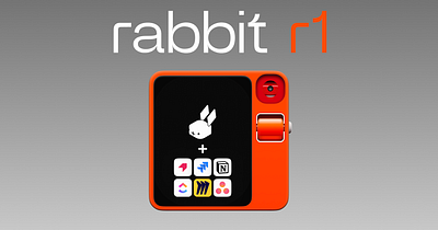 rabbit r1 but better ai artificial intelligence branding build design features lam large language action model rabbit rabbit r1 redesign software tech ui
