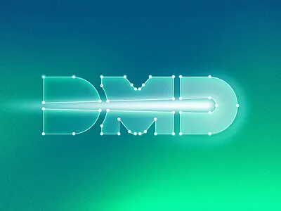 concept logo art direction branding carlos cusguen gradient blue gradient green lighting logo monogram ray