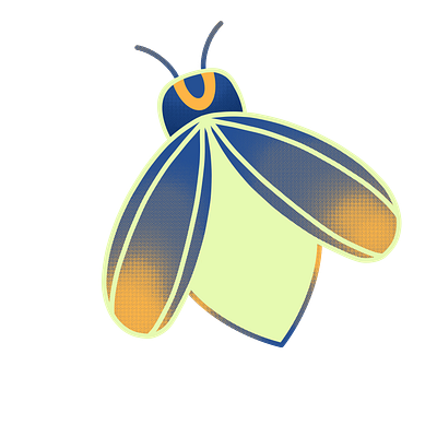 Lightning bug bug firefly illustration lightning bug procreate sticker