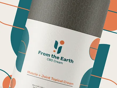 From The Earth - CBD Cream branding cbd cream cream earthy shopify blocks