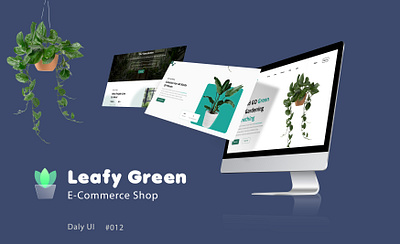 Leafy Green - E-Commerce Shop :: #dailyUI #012 design illustration typography ui ux vector