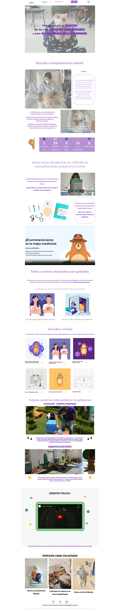 StoryBox - web site design design illustration research ux website