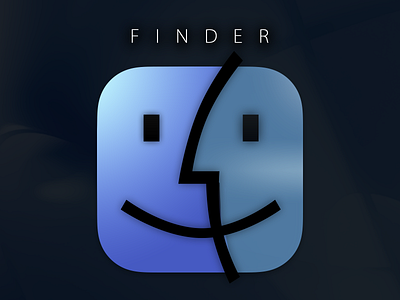 Retro Finder Icon design finder graphic design icon icons illustration mac macos macosx osx photoshop retro transparent ui