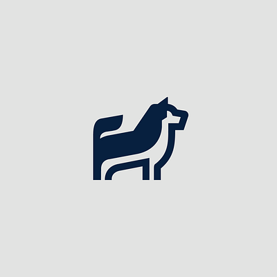 Malamut inc. animal crest logo