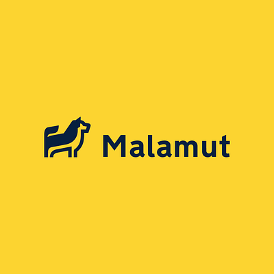 Malamut animal crest logo