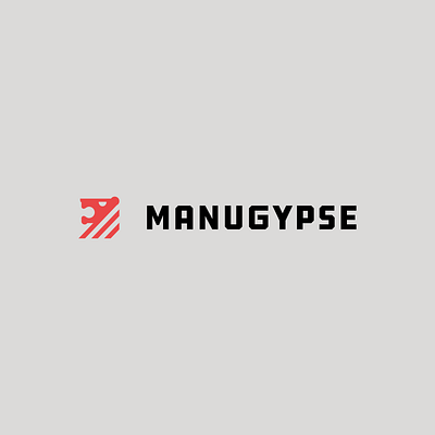 Manugypse animal black crest logo