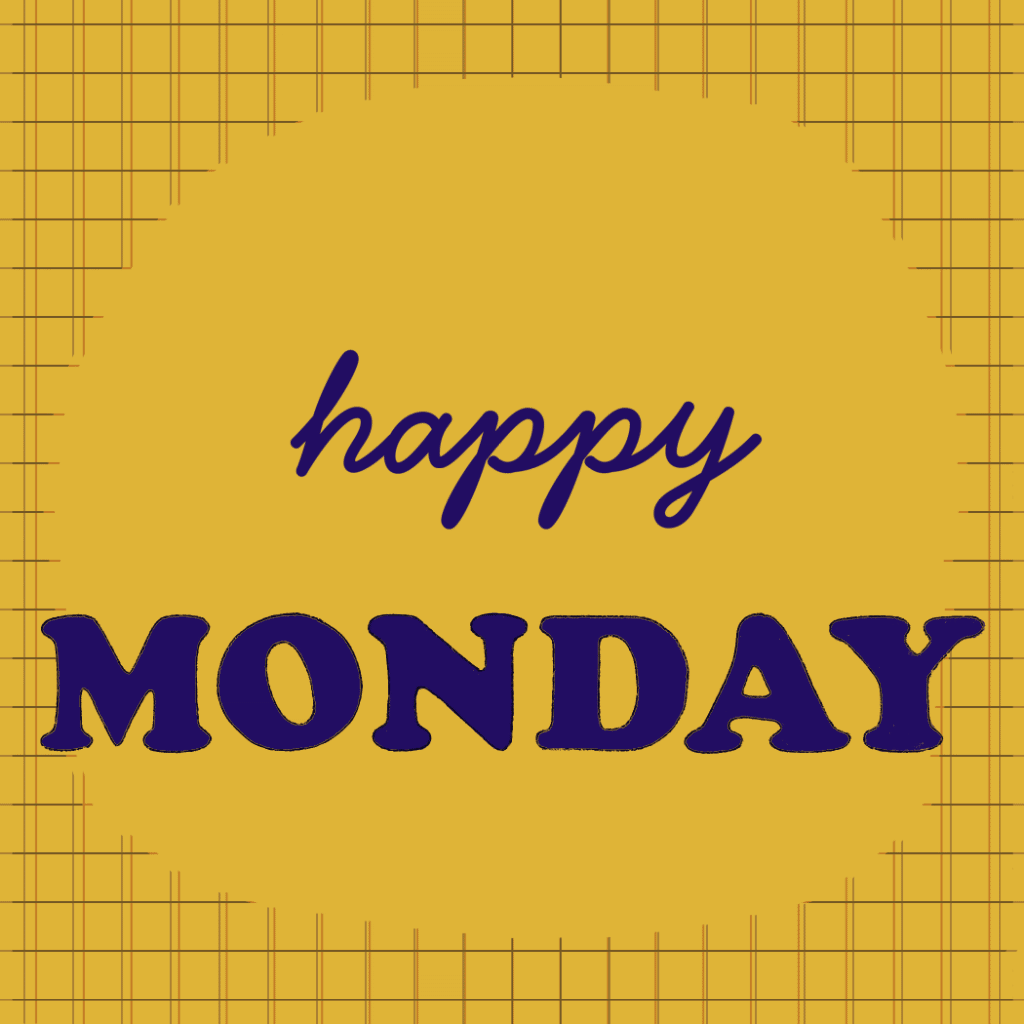 Happy Monday 2d animation adobe adobe fresco animated gif animation illystration monday gif motion graphics