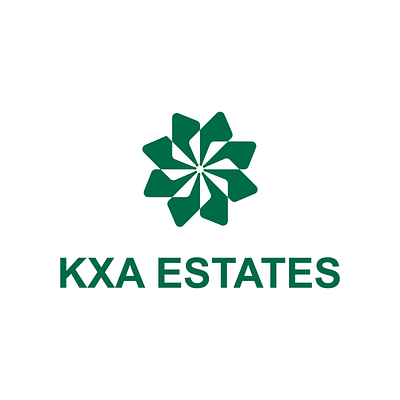 KXA ESTATES branding clean icon illustration k logo minimalist modern