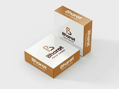 BHARAT- parcel service 3d branding design graphic design logo ui ux