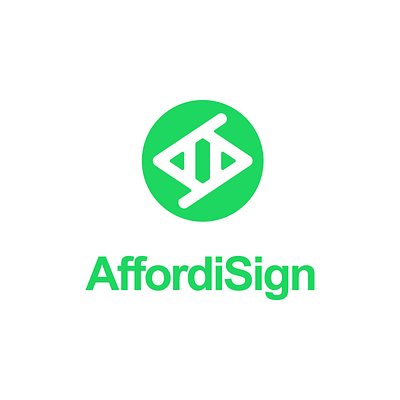 Affordisign a branding design graphic design icon initials letter a logo logo services logo type modern solutions studio wordmark
