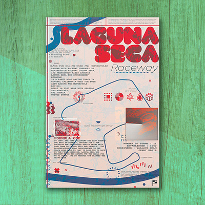 laguna seca moderno poster car design formula one poster racing time attack