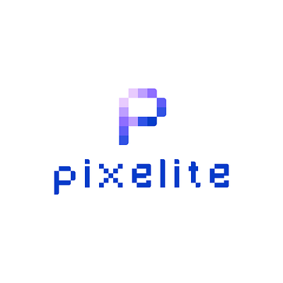 pixelite branding design graphic design illustration initials logo logo type modern p simple ui wordmark