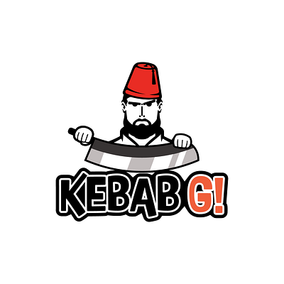 KEBAB G! branding design graphic design illustration initials kebab logo logo type mascot modern simple ui