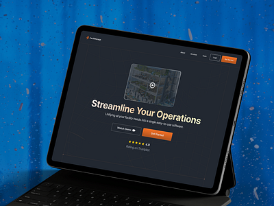 Website landing Page - FacilityManage design landing page ui ui design web ui