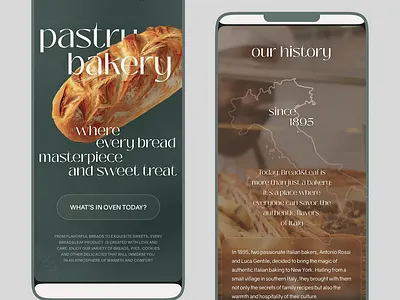 Bread and Leaf bakery animation branding design graphic design inspiration site ui ux