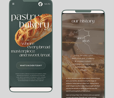 Bread and Leaf bakery animation branding design graphic design inspiration site ui ux