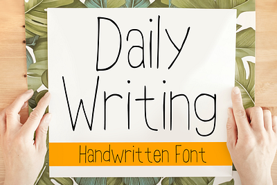 Daily Writing Font cartoon comic design display font font font design graphic graphic design hand drawn font hand drawn type hand lettering handwritten headline lettering logotype text type design typeface typeface design typography