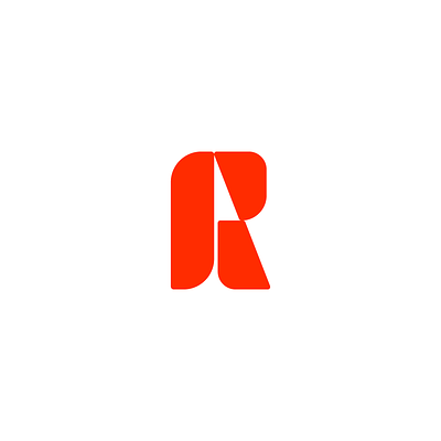 R branding design graphic design illustration initials logo logo type modern r simple ui