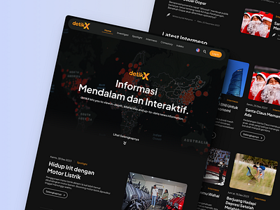 Landing Page - News Portal detikX by detikcom branding design detikcom landing page news portal news website ui ui design ui ux design user interface